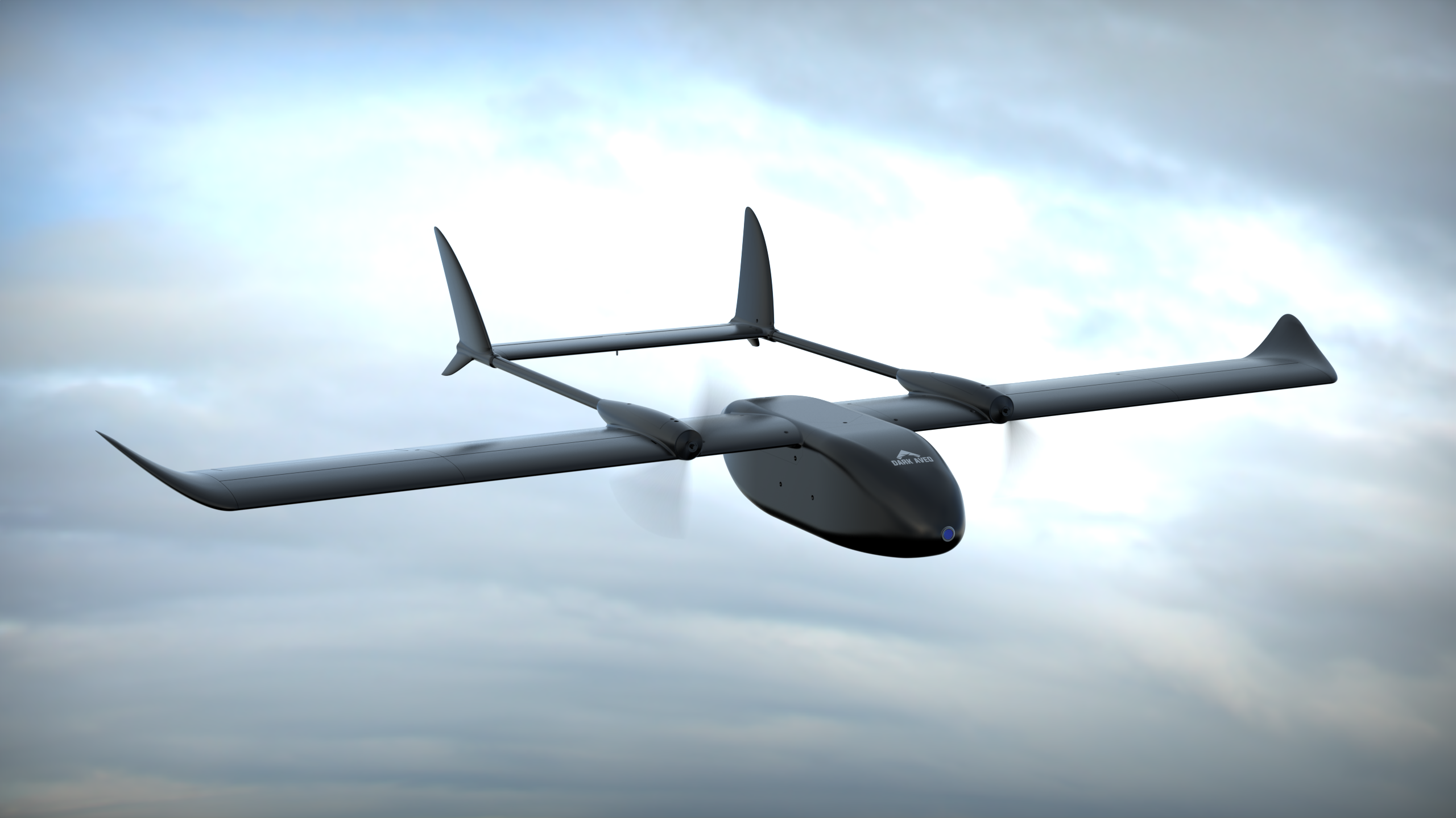 Aveo AirWing F-150 large-fuselage drone in flight
