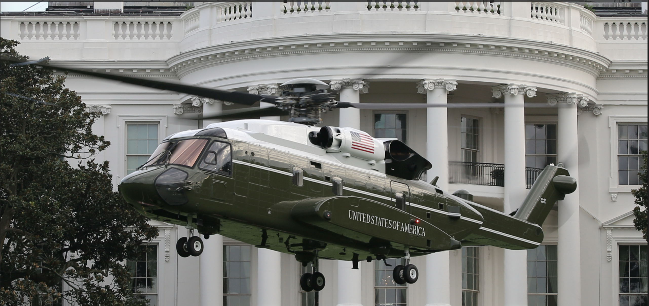 Sikorsky VH-92 presidential helicopter departing the White House