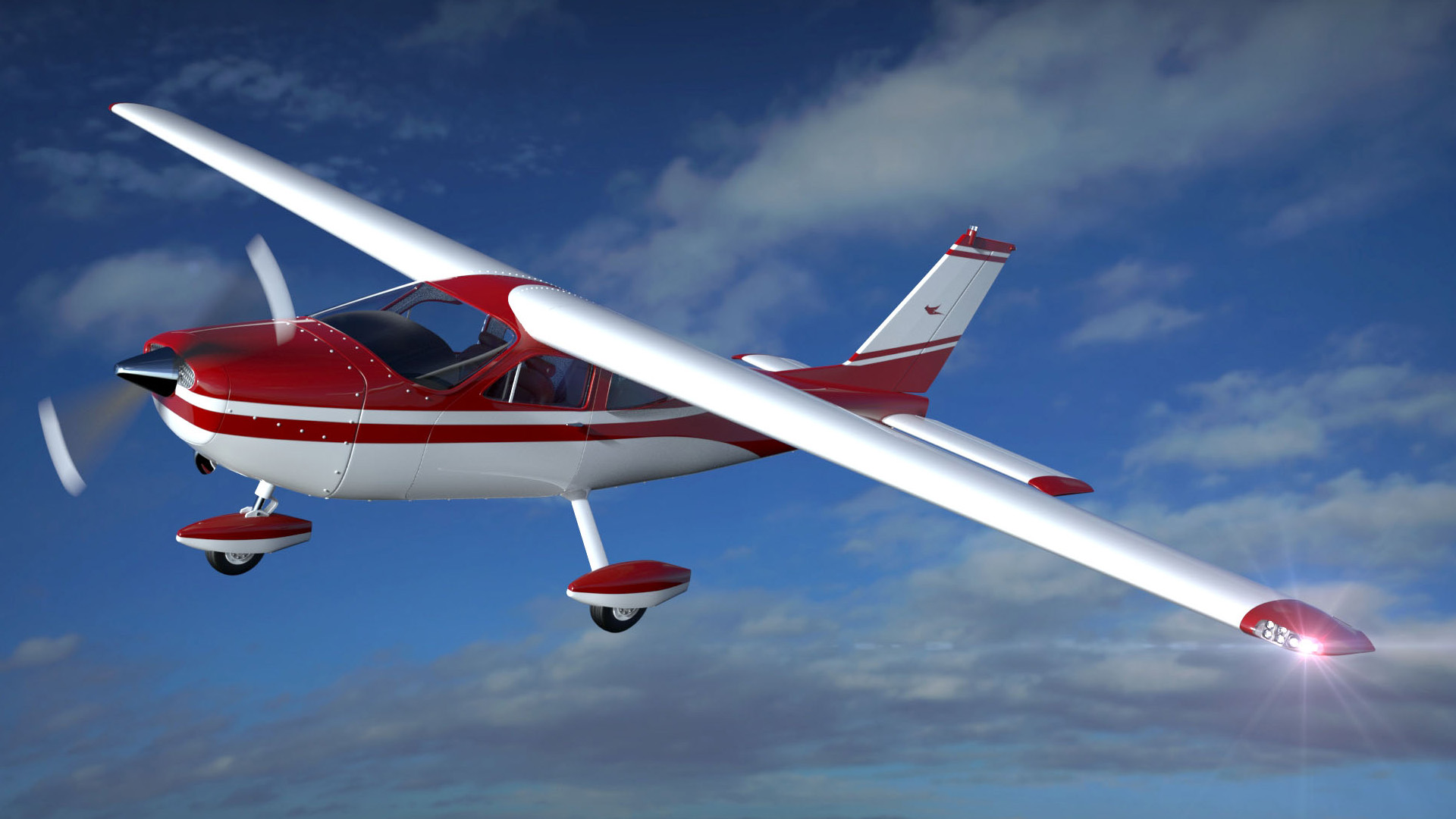 Aveo5D composite aircraft render