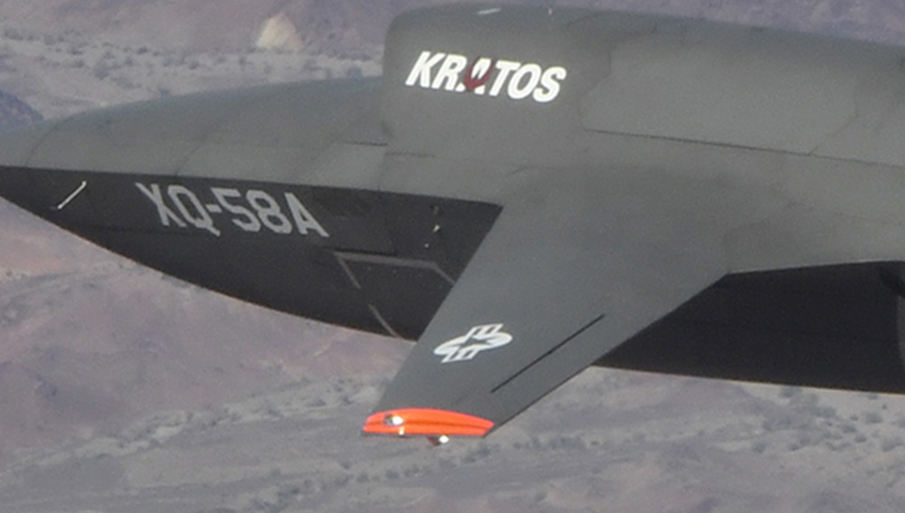Aveo custom lighting on a Kratos XQ-58A Valkyrie
