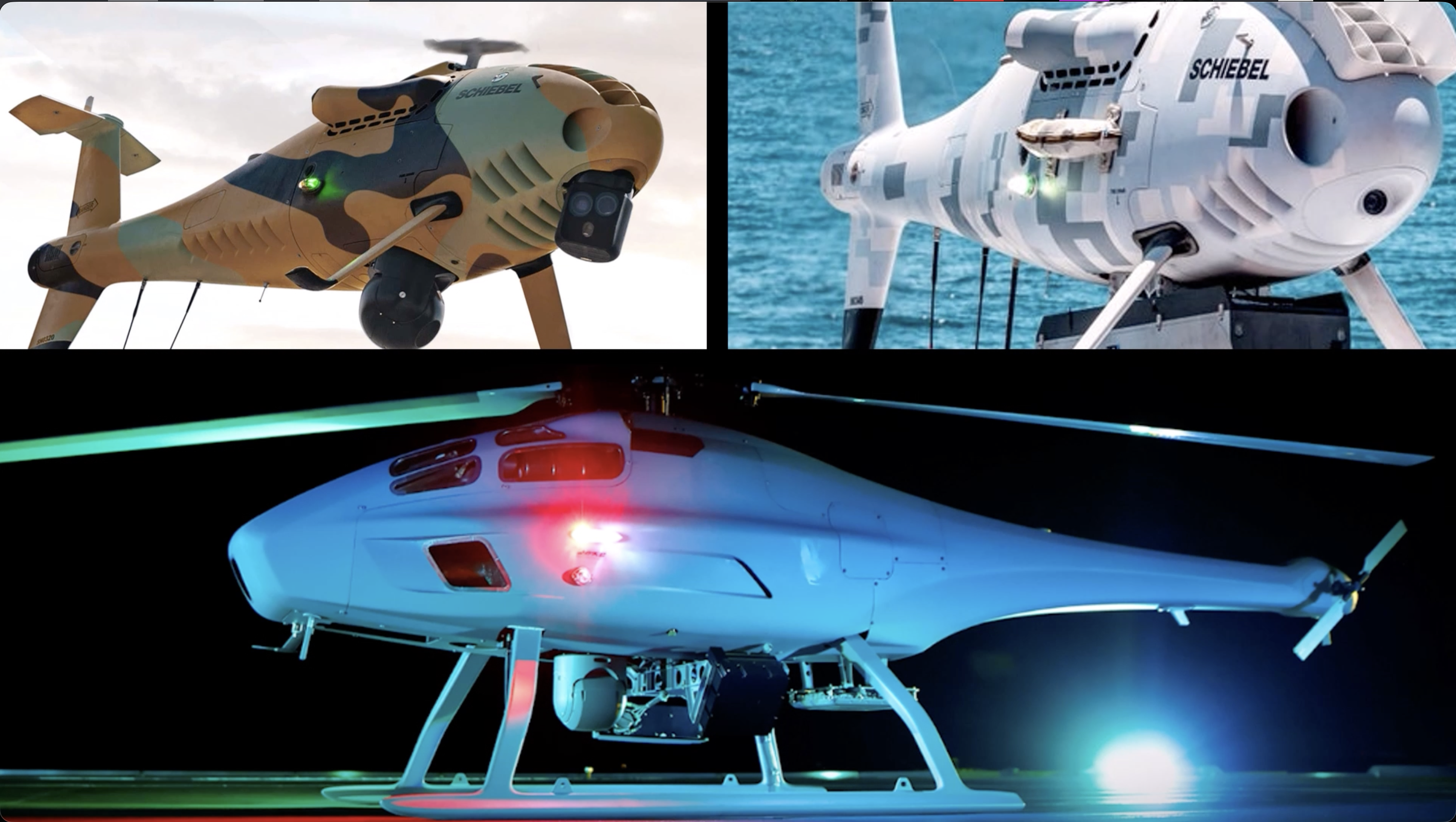 Schiebel Camcopter with Aveo nav lighting